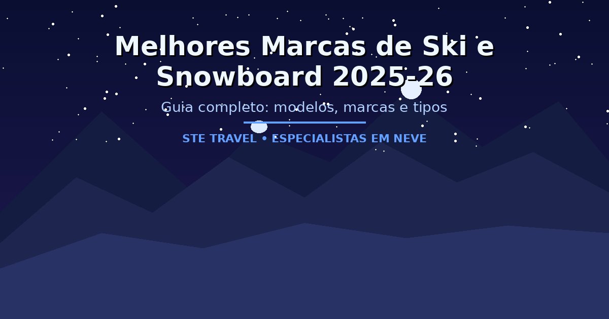 Melhores Marcas de Ski e Snowboard da Temporada 2025-26